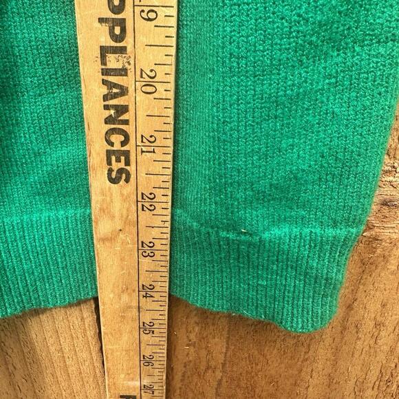 MOTH Anthropologie Kelly Green Puff  Half Sleeve Knit Sweater Connelly Women's M - Picture 8 of 8